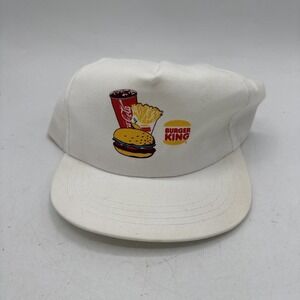 Vintage Burger King Hat Snapback 90s Fast Food Coke Coca Cola Twill Whopper